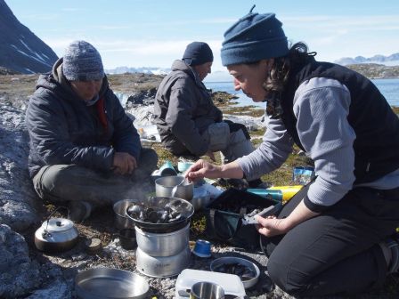 Groenland - Cuisine des moules
